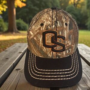 Zephyr Oregon State Beavers Hat Mens Camo Black OS Logo Adjustable Baseball Cap